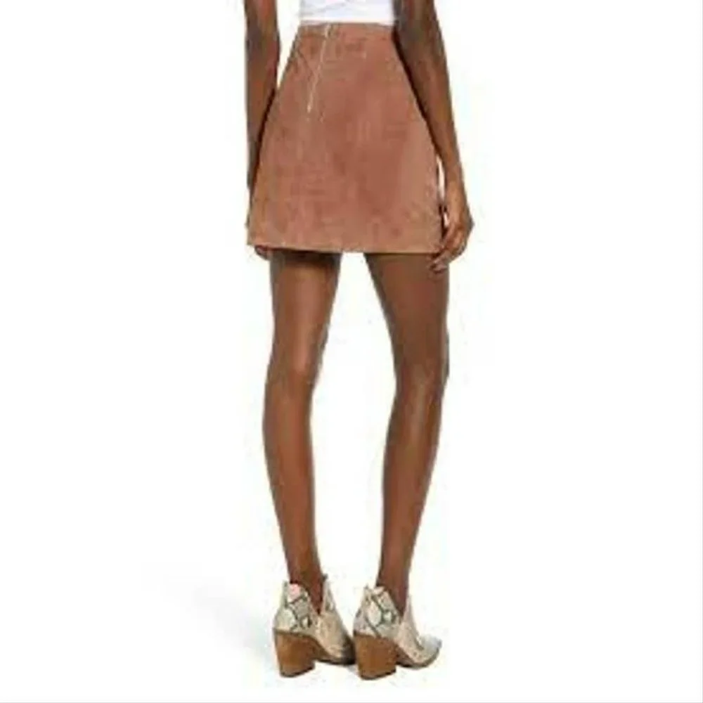 BlankNYC Brown Suede Coffee Bean Women's Size 28 73k-0361no Skirt NWT - Picture 3 of 10